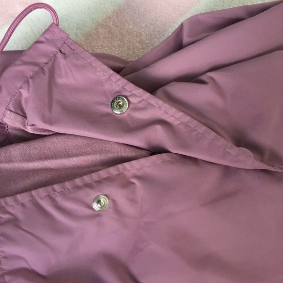VS Pink Mauve Black Snap Front Lined Coach Jacket - Picture 6 of 7